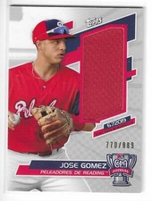 2020 TOPPS PRO DEBUT JOSE GOMEZ COPA DE LA DIVERSION EVENT-WORN JERSEY #JG /889