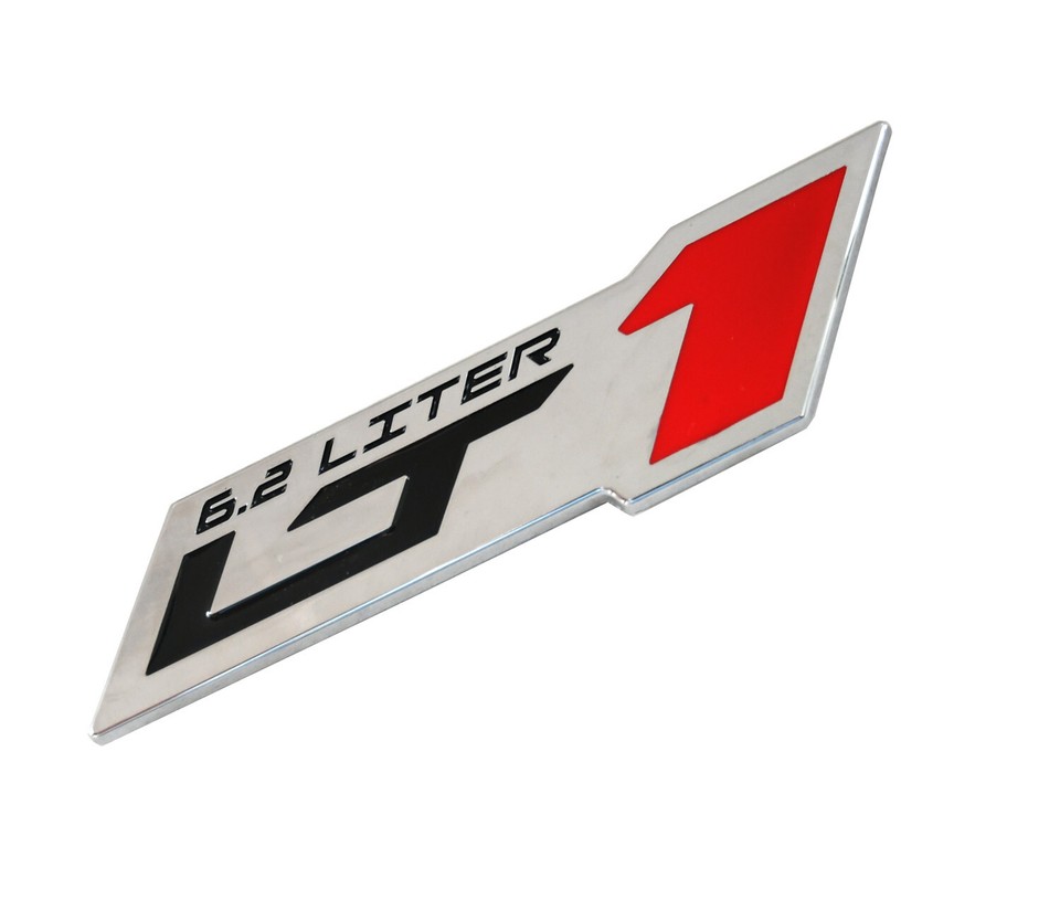 Engine Liter Emblems 2pcs LT 1 6.2 Liter