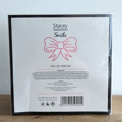 SEALED Stacey Solomon Perfume Smile 100ml EDP Eau De Parfum Discontinued  UK