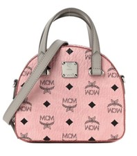 MCM New Soft Pink Half Moon Mini Top Handle With Crossbody Strap Bag/Retail 780