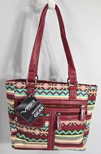 LADIES CONCEALED WEAPONS HANDBAG  WITH HOLSTER MULTI-RED VISM SHOOTERS GEAR NWT