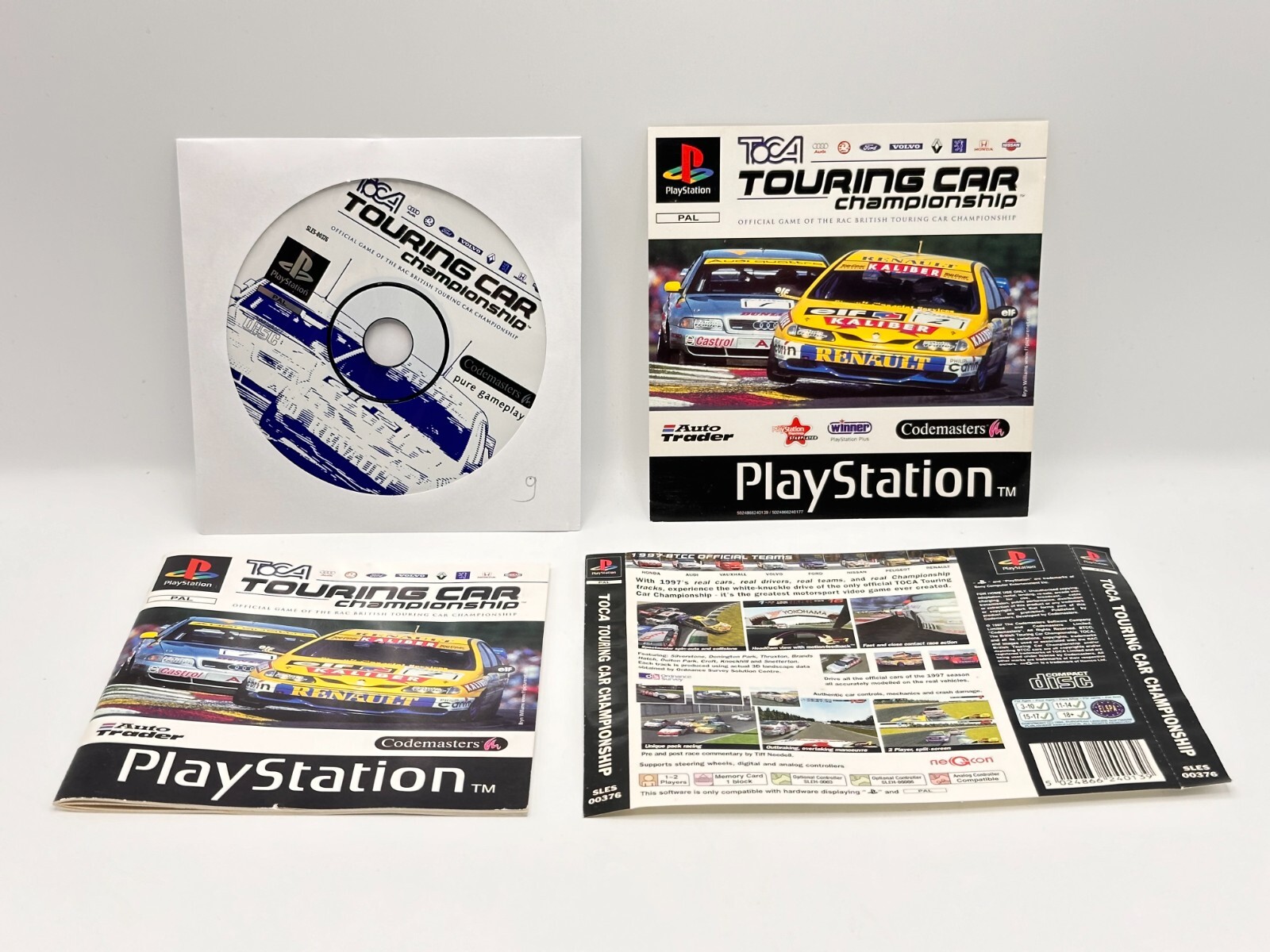Toca Touring Car Championship Platinum PS1 PlayStation 1  - Without Case
