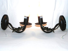 ZWEI Wandleuchter Wandlampe LE DAUPHIN FRANCE Leuchten Lampen Handarbeit    AB38