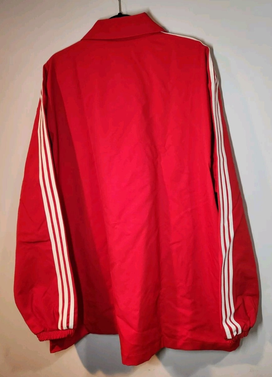 Adidas Originals Mesh Coach Jacket Scarlet Red IZ2458 Men's