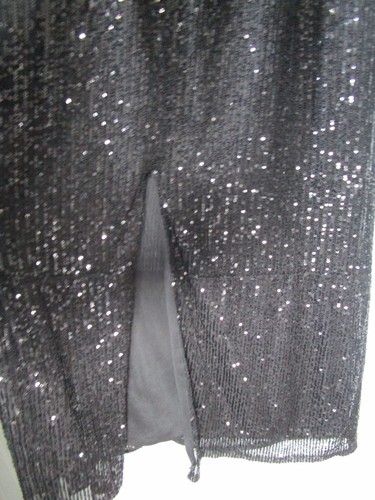 Leena for Mac Dougal Black Sequin Dress Plus Size 18 Off One Shoulder 11283 NEW - Picture 19 of 20