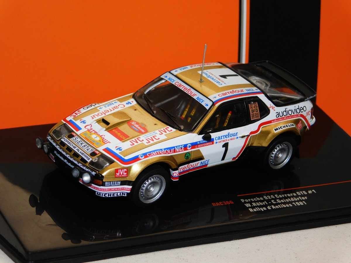 PORSCHE 924 CARRERA GTS #1 ROERL RALLY D' ANTIBES 1981 IXO RAC366