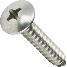 #10 x 1-1/2" Sheet Metal Screws Truss Head Phillips Stainless Steel Qty 50