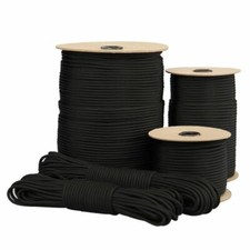 4mm Paracord 550 Bushcraft Survival Mil-Spec Type III 7 Strands Bracelet - BLACK