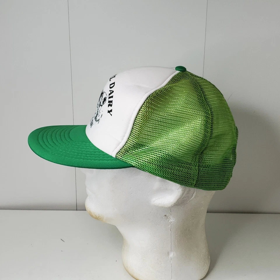 VTG Green Hill Dairy Farm Cattle Cows Telford Tennessee Trucker Hat Snapback Cap - Image 4 of 4