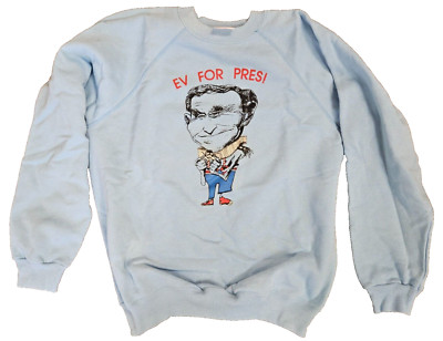 EV for President Caricature Sweatshirt -But It Doesn't Look Like Elon Musk!
