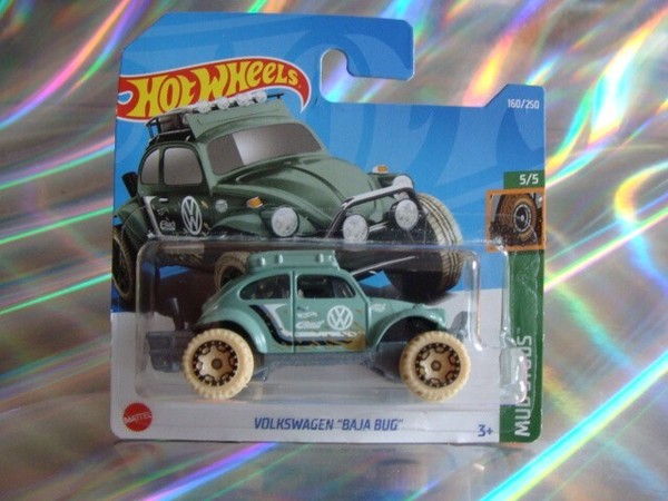 Hot Wheels Volkswagen Baja Bug - 2022 Mud Studs 5/5 Ovp/Neu 1:64 In OlivgrüN-image