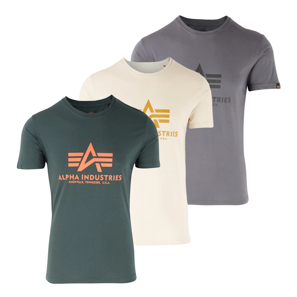 Alpha Industries Mens Retro Basic Logo T-Shirt | eBay