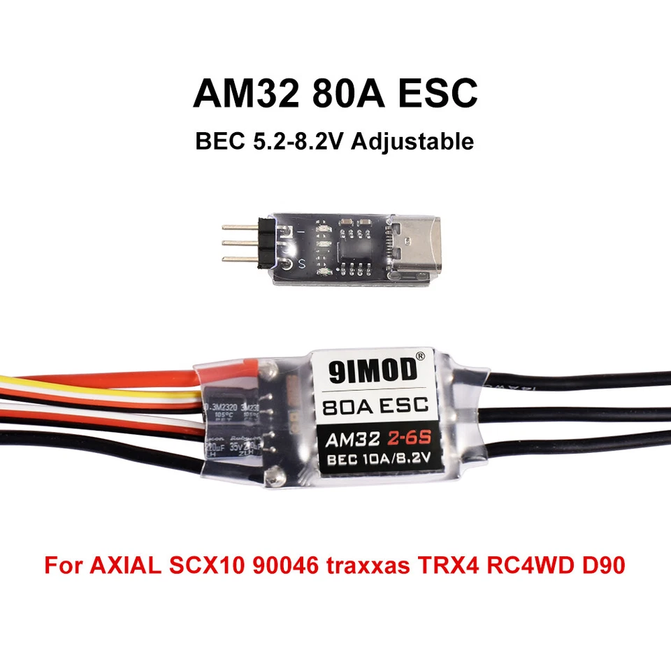 9IMOD AM32 2-6S 80A Brushless ESC 3542 Outrunner Motor for 1/10 RC Crawler Car - Image 4 of 4