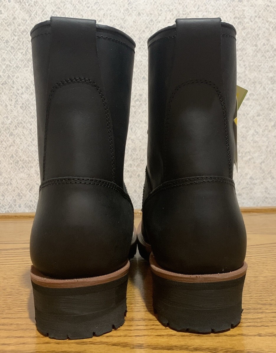 Field N\' Forest #1161 Black Leather Lace-Up Logger Work Boots 14 D Field N Forest Men main image 4