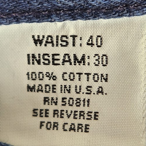 Jeans uomo blu ancora vintage blu sciolto lavaggio medio denim taglia 40W 30L - Foto 7 di 11