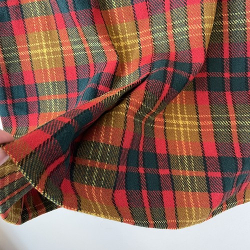 Vintage Abby Michael Ltd. Skirt Red Plaid 100% Wool 40's 50's No Size XS Flaws - Picture 7 of 12