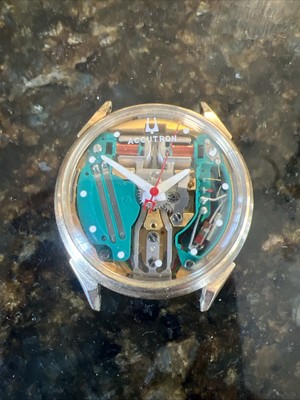 Vintage Bulova Accutron 214 N0 1970 Spaceview Converted Not 