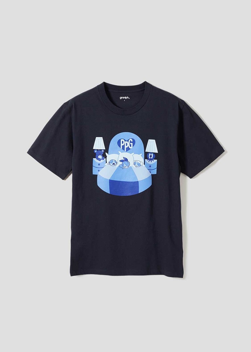 Graniph] UNISEX The Powerpuff Girls Good Night | T-shirt Navy Size