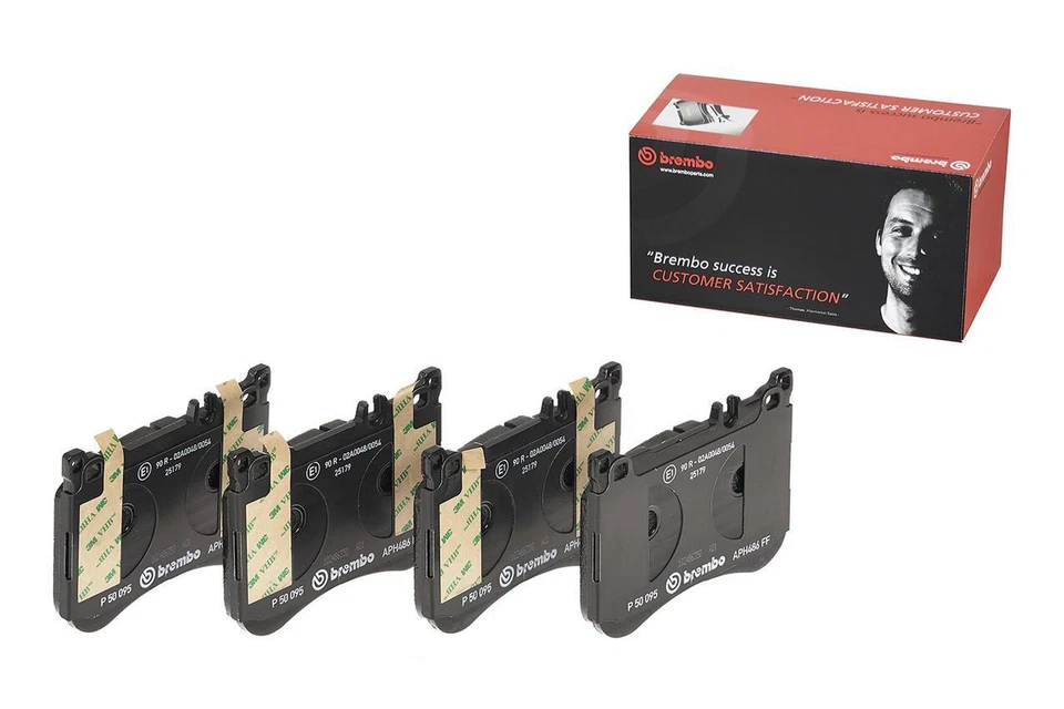 Brembo P50095 Low-Met Front Disc Brake Pad Set for 19-21 Mercedes-Benz CLS53 AMG - Image 2 of 4