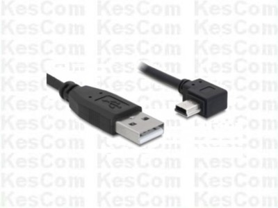 2x Delock 82683 USB 2.0 A-Stecker auf Mini B Stecker gewinkelt 3m