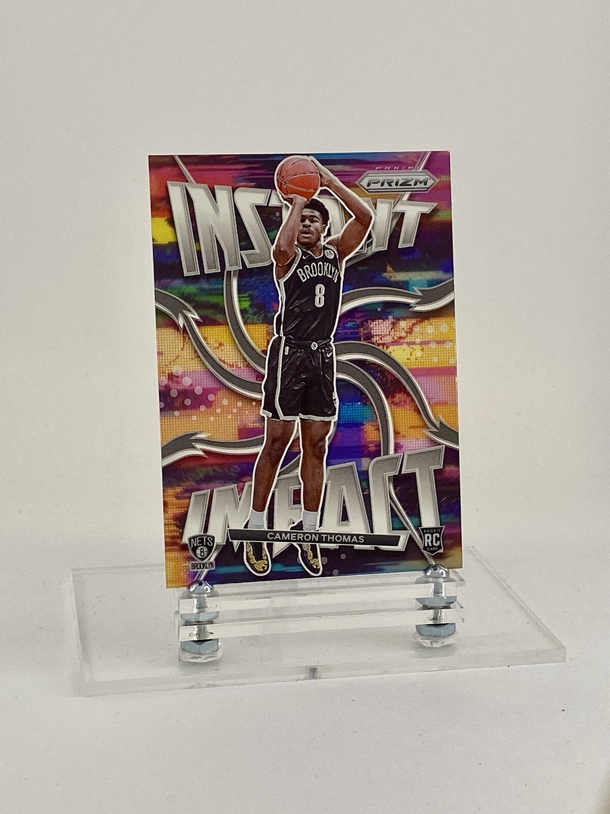 2021-22 Panini Prizm Instant Impact - Cameron Thomas RC #2, NETS, ROOKIE CARD
