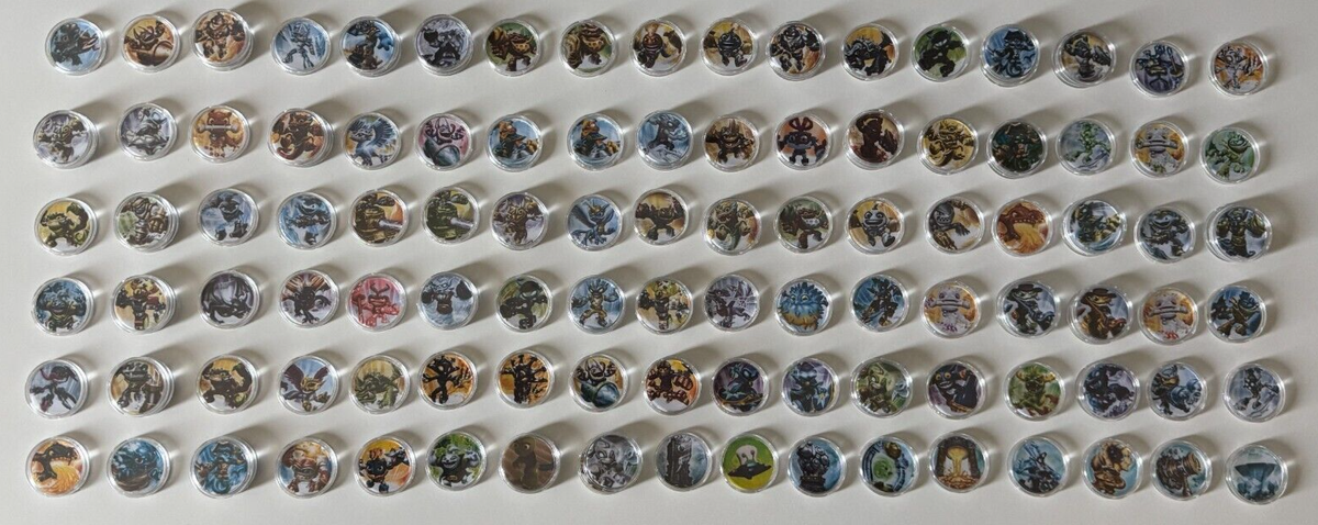 Skylanders ALL GAMES Complete Set Of 620 Coins Imagintors Trap