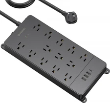 13 Widely-Spa... Surge Protector Power Strip 15 ft Cord - Long Extension Cord