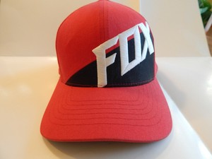 red flexfit hat