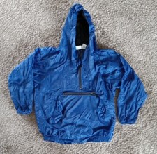 Gap Windbreaker Jacket Youth L/XL Age 9-12 Blue 1/4 Zip Outdoors Anorak Packable