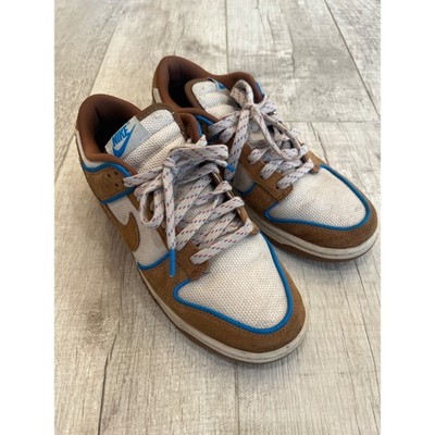 Nike Dunk Low Ale Brown Sanddrift Photo Blue Mens Sneakers FN5825-100 Size 8