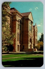 Postcard Wyoming Laramie University of Wyoming Old Main Chrome Unposted  Q594