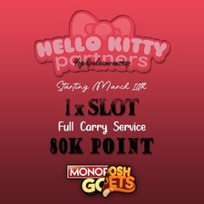 1X Slot Hello_Kitty Monopoly Event Go! Partners on Marc 10th - Full Carry Servic