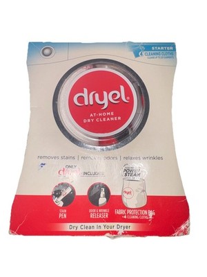 Dryel At-Home Dry Cleaner Starter Kit 4 Loads - NEW SEALED IN BOX