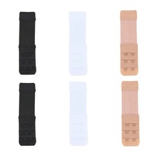 6 Piece 2 Hooks Bra Extender Strap Set for More Support in Various Body Shape