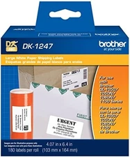 Shipping White Paper Labels Roll