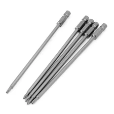 Utoolmart 5Pcs T10 Magnetic Torx Screwdriver Bits, 1/4 Inch Hex Shank 6-inch Len