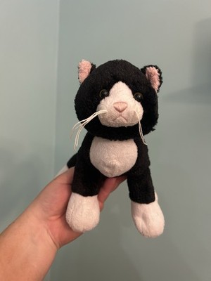Webkinz Tuxedo Cat HM654 Retired Plush no code Black White Rare