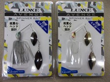 Gamakatsu LUXE Aenge Spinnerbait 1/2oz DW Set of 2 Stealth Gill Pearl White
