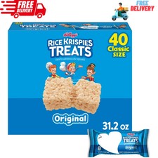 Rice Krispies Treats Original Chewy Crispy Marshmallow Squares, 31.2 oz, 40 Ct