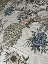 Callisto Home Peacock Bird Floral Curtains 2pc Window Panels Drapes 37x 86