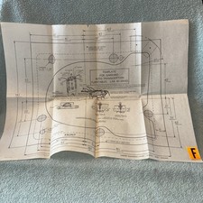 GARRARD LAB 80 Series MOUNTING TEMPLATE Transcription Turntable LOC F