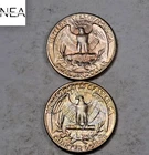 (2) 1952 Washington Quarter Set/Lot ~ Gem BU Rainbow Toned End Coins (ZQL85)