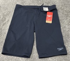 Speedo Boy's Essential Endurance Plus Jammer Swim Short Navy Sizes 11-12yrs NEW