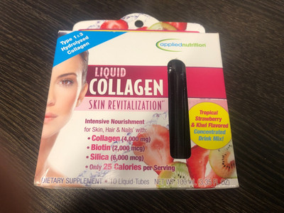 Applied Nutrition Liquid Collagen Skin Revitalization 10 liquid tubes EXP. 5/24