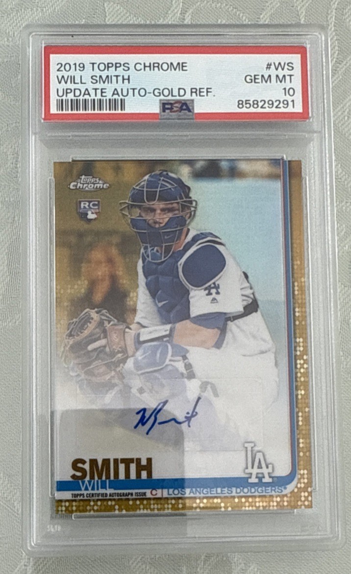 2019 Topps Chrome Update Will Smith Auto RC True GOLD REFRACTOR /50 PSA 10