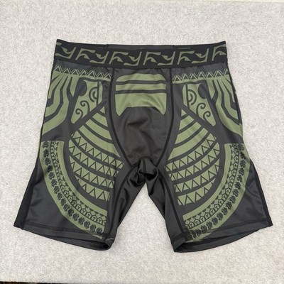 Venum Shorts Mens XL Green Black Nakahi MMA Muay Thai Training Performance