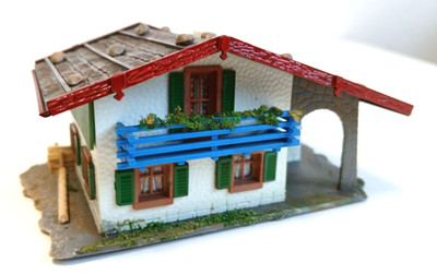 Faller - Berghaus Alpenhaus - B-296 - H0 - Gebäude Haus gebaut ---- DM 1133