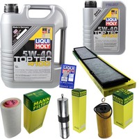Inspektionskit Filter Liqui Moly ÖL 6L 5W-40 FüR Bmw 3Er Touring E91 320D E90