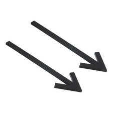 7.9" Arrow Adhesive Signal, 2 Pieces, Acrylic, Black