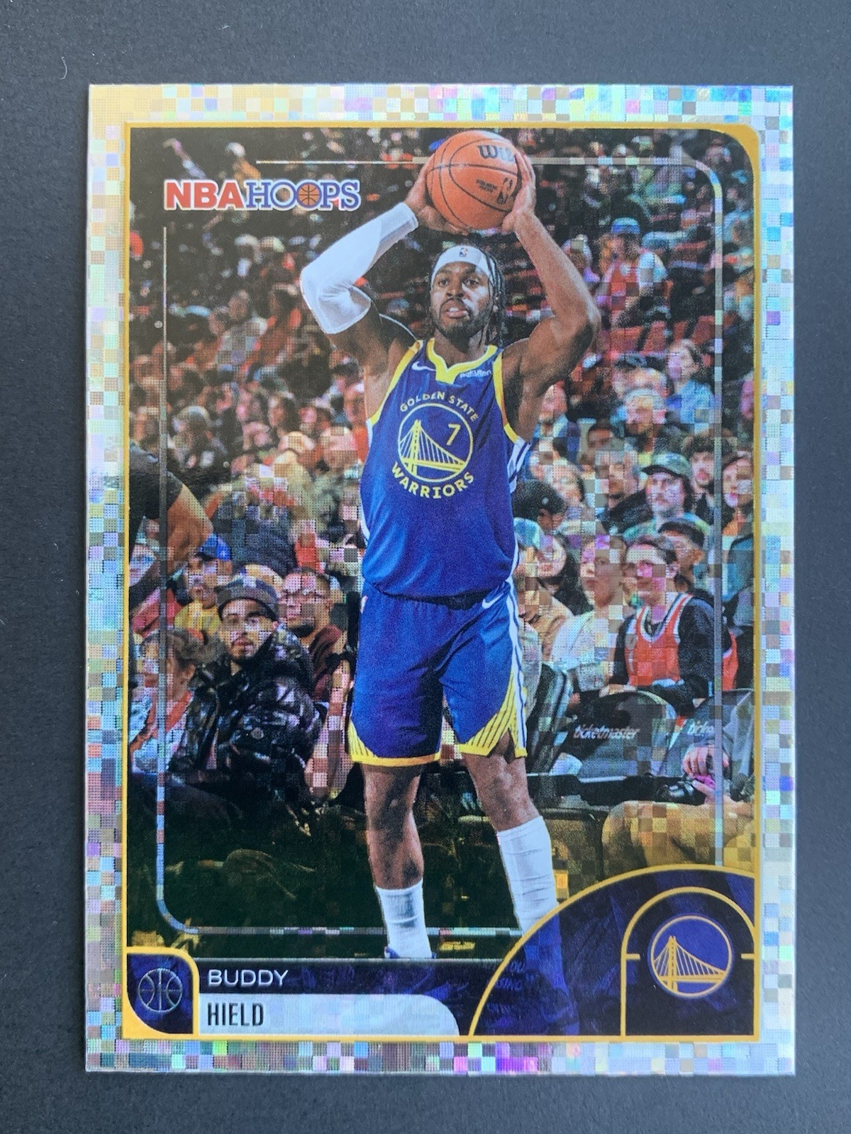 Buddy Hield 2025-26 Topps NBA Hoops Pixel Burst #239 Warriors